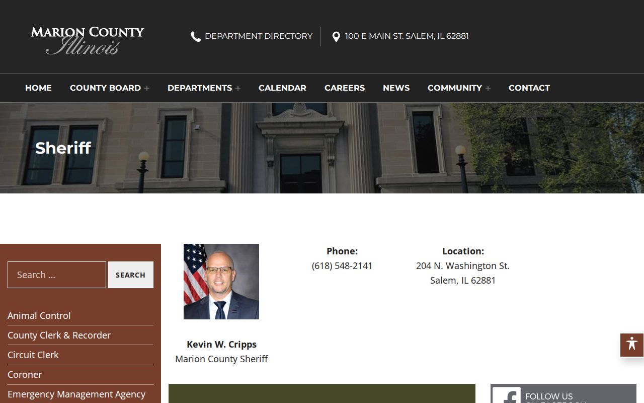 Marion County recent arrests sheriff contact and jail access page